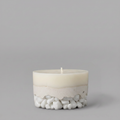 Cylindrical Sculptural Scented Candle – White