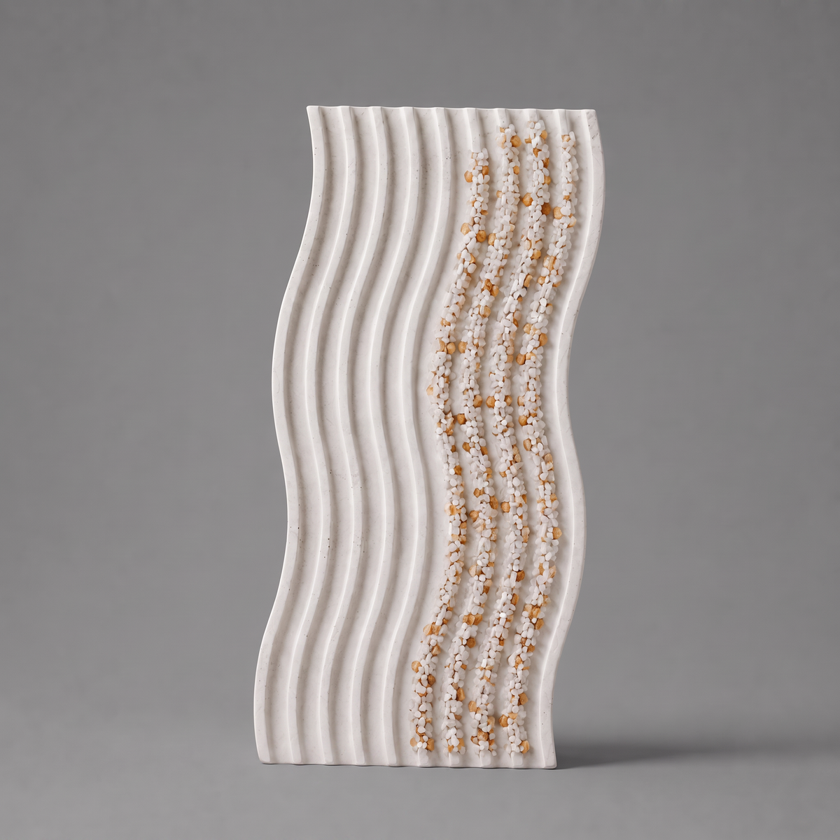 Decorative wavy tray for keys, jewelry and small home accessories