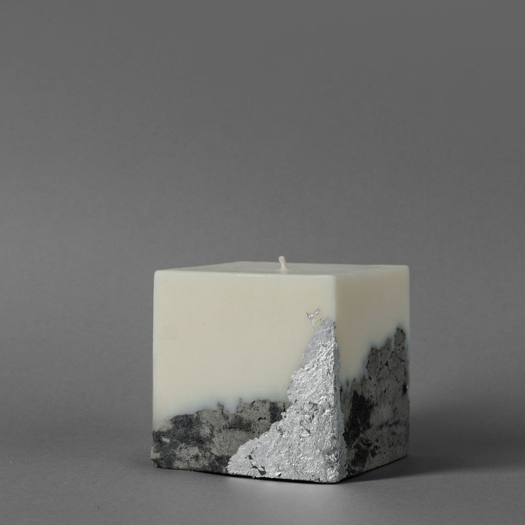 Interior Candle — MARBLE SILVER