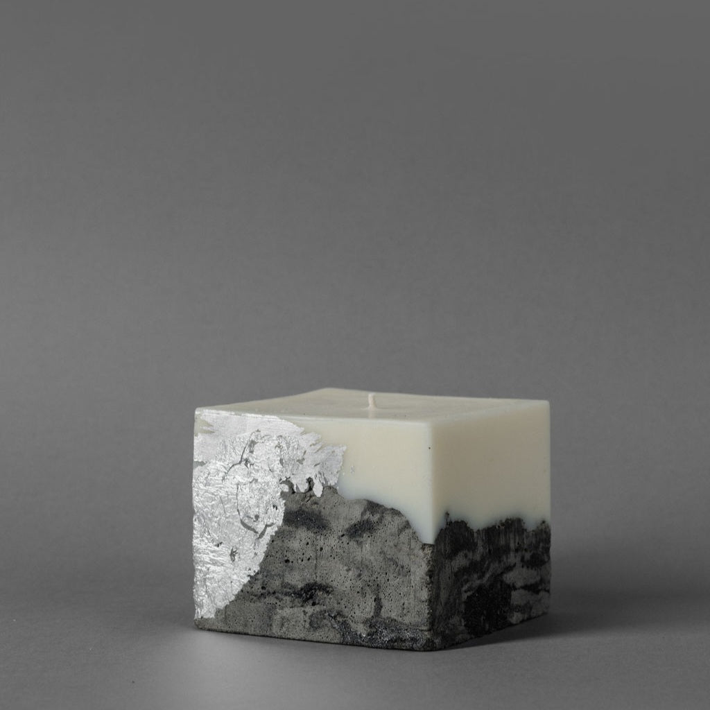 Interior Candle — MARBLE SILVER