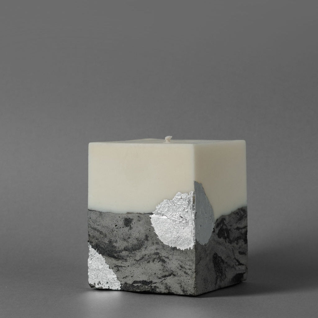 Interior Candle — MARBLE SILVER